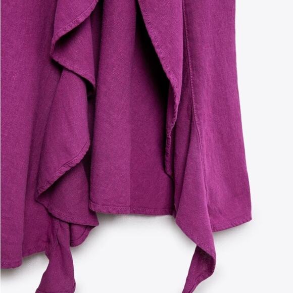 ZARA BLOGGER FAVORITE RUFFLED SLIP DRESS - Picture 14 of 14